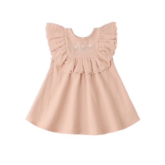 Quincy Mae Melon Lulu Sleeveless Dress