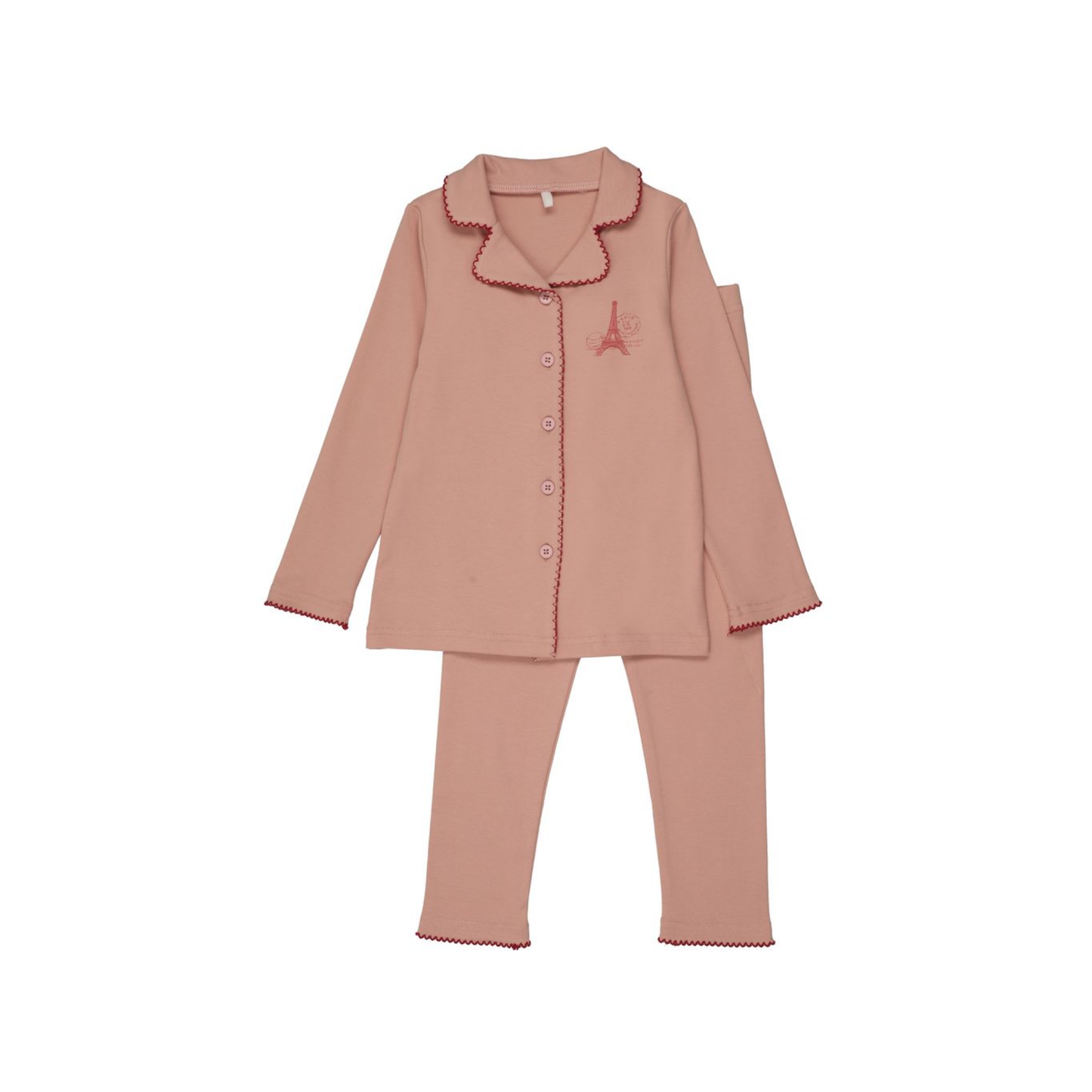 Pouf Pink French Grandpa Pajama