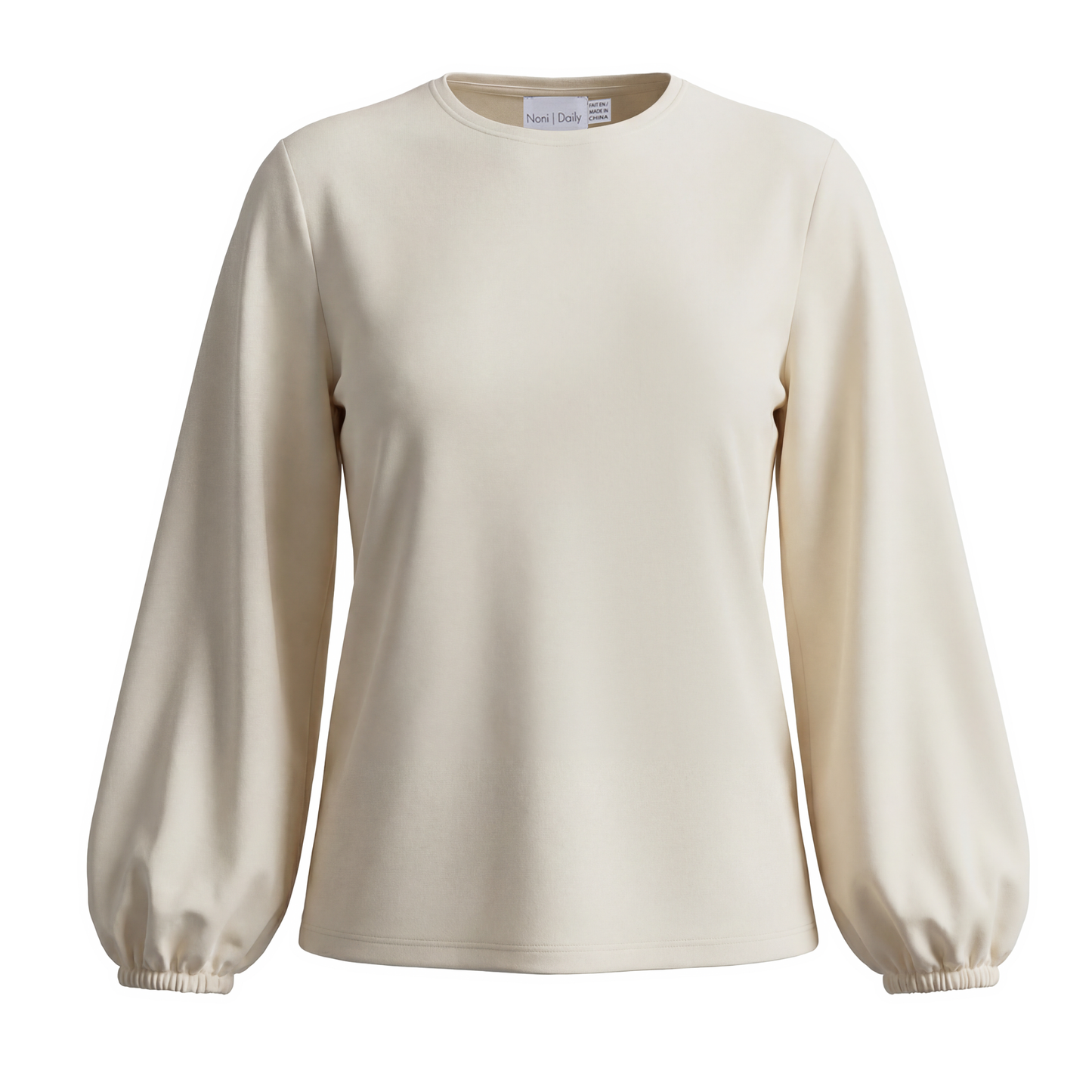 Noni Daily Cream Bubble Sleeve T Shirt