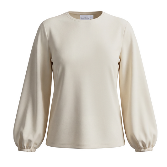 Noni Daily Cream Bubble Sleeve T Shirt