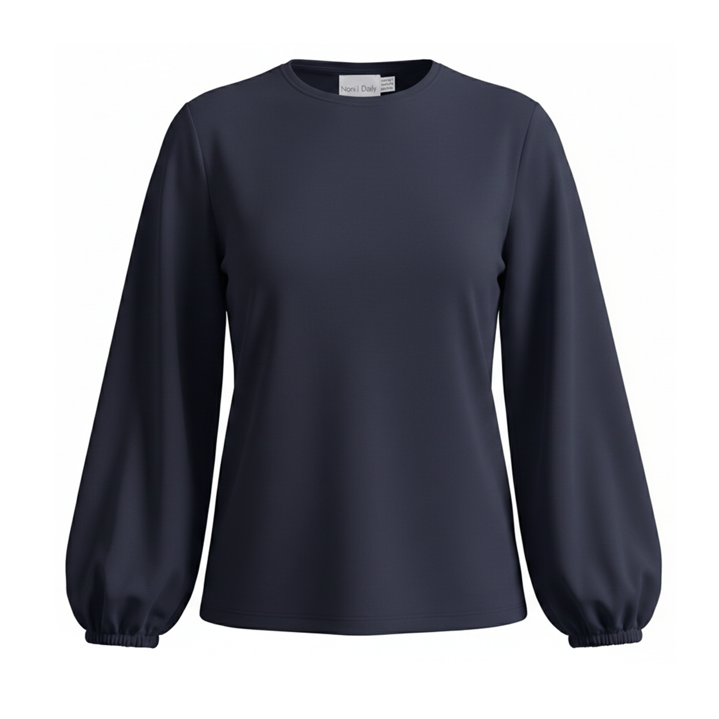 Noni Daily Navy Bubble Sleeve T Shirt