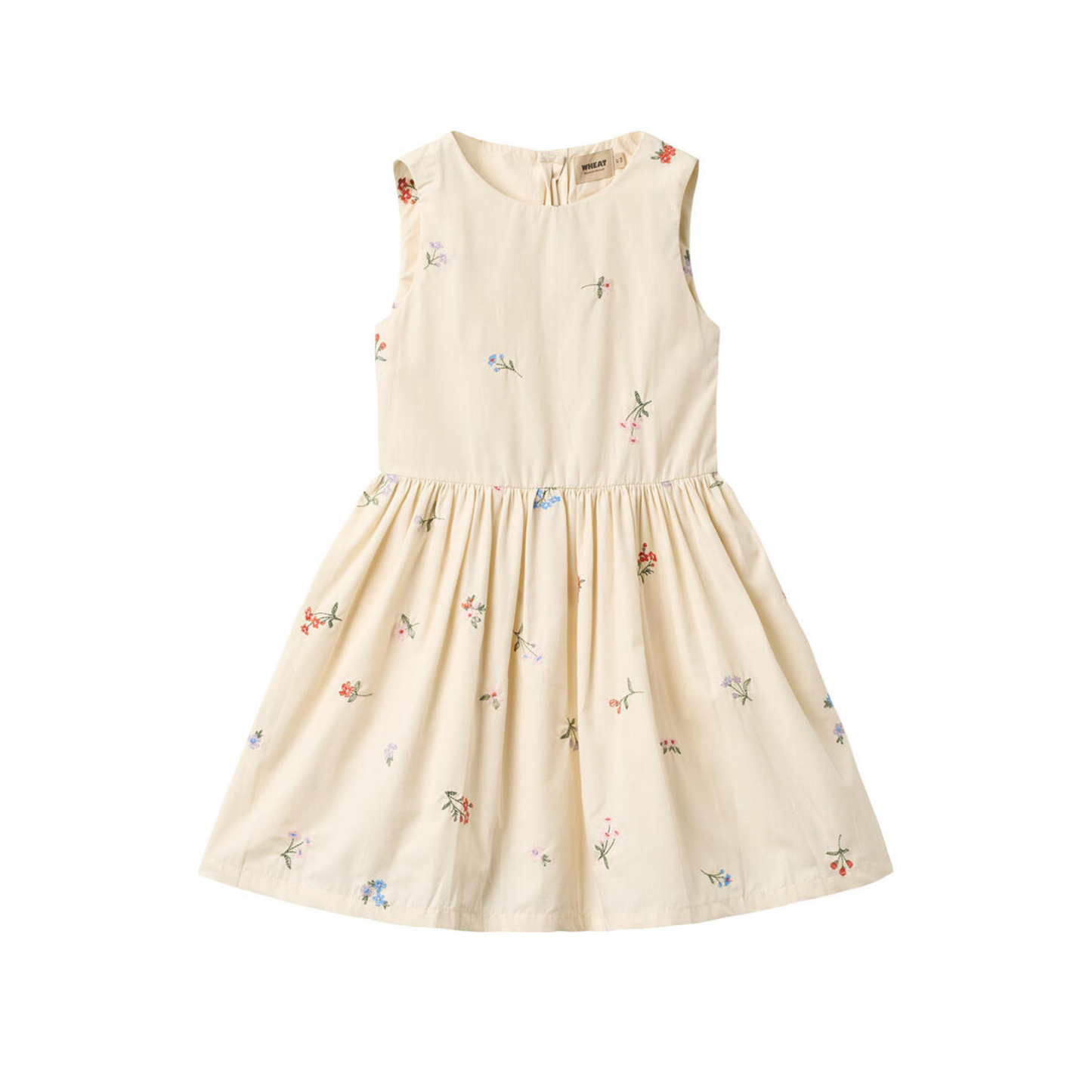 Wheat Ivory Thelma Embroidery Flower Dress
