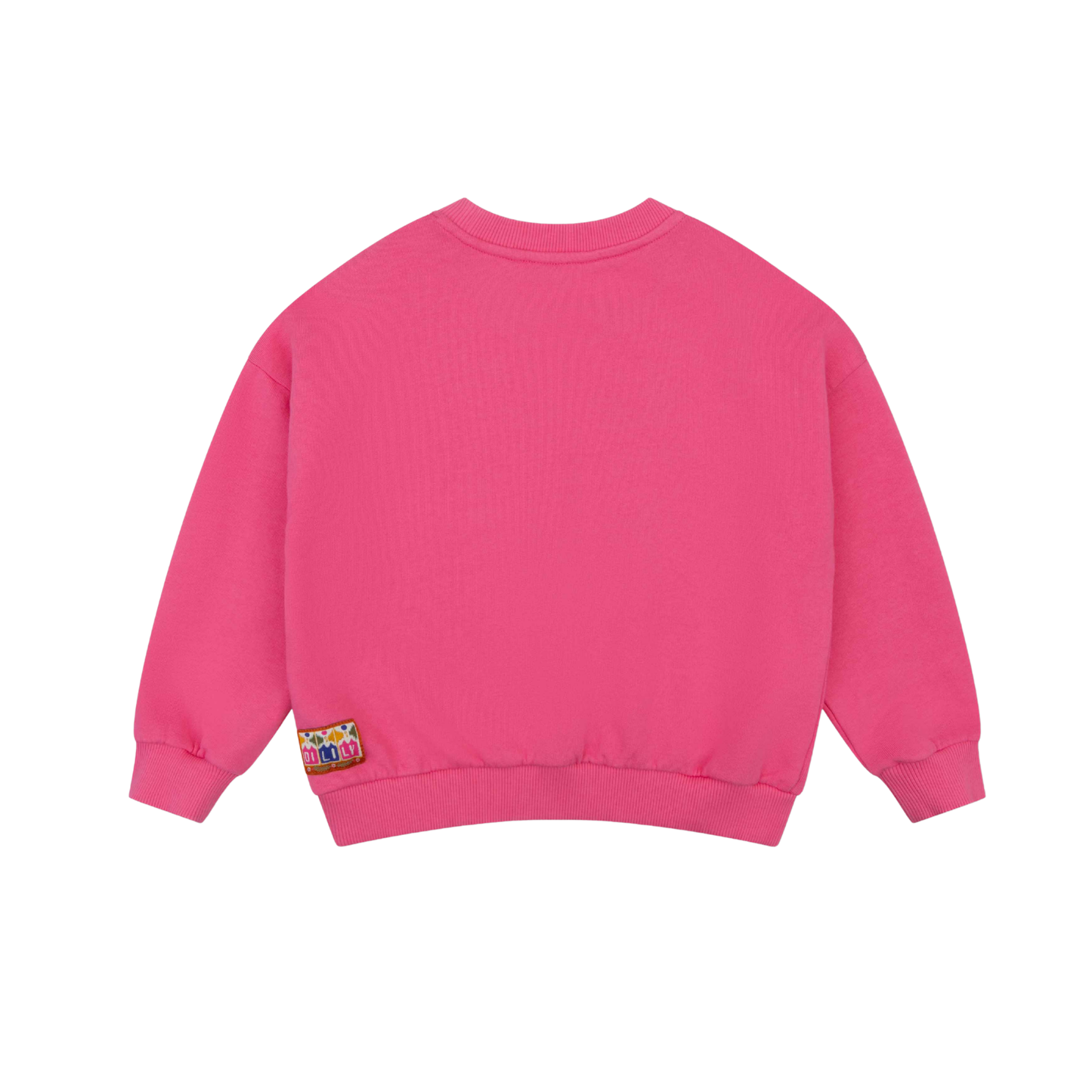 Oilily Hot Pink Hoki Smile Logo Crewneck Sweatshirt