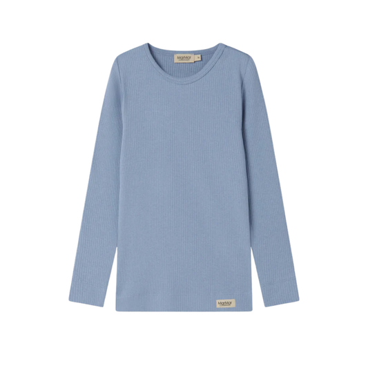 Marmar Blue Iris Plain Long Sleeve Tee