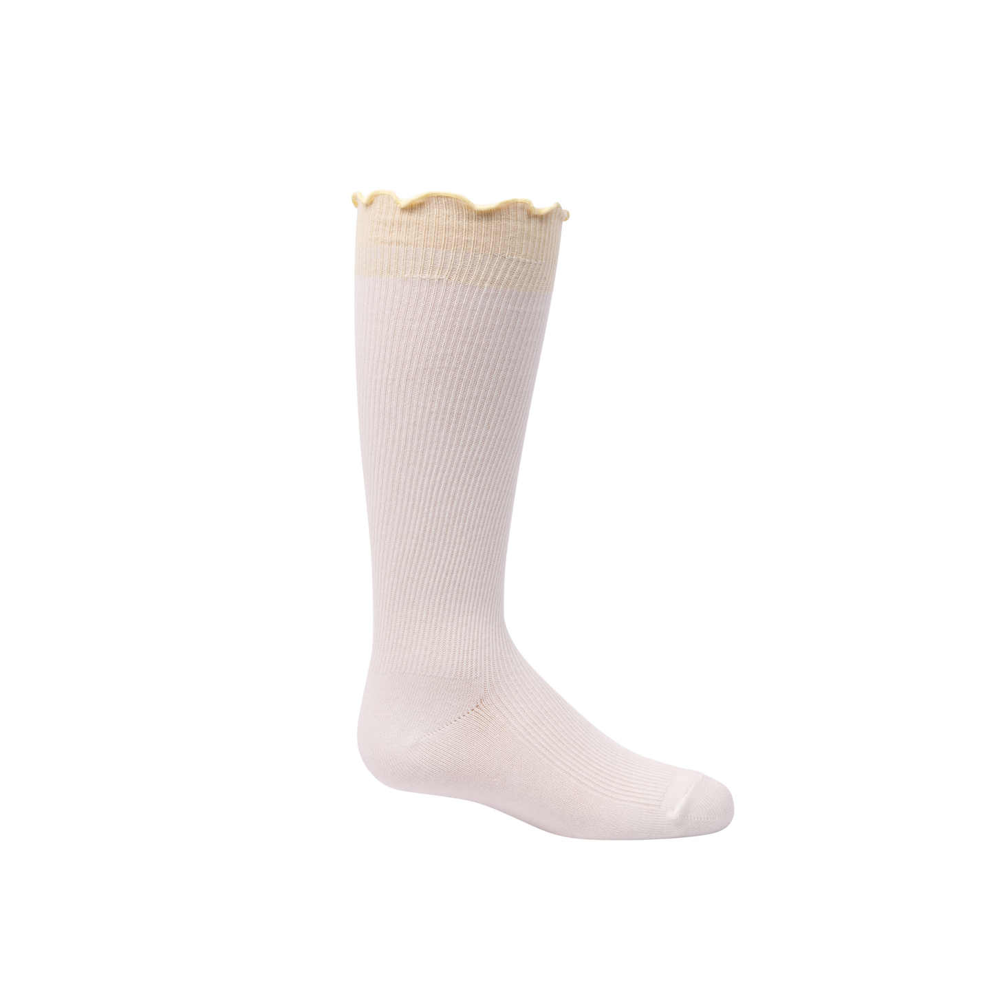 Zubii 011 Light Yellow Colored Scalloped Edge Knee