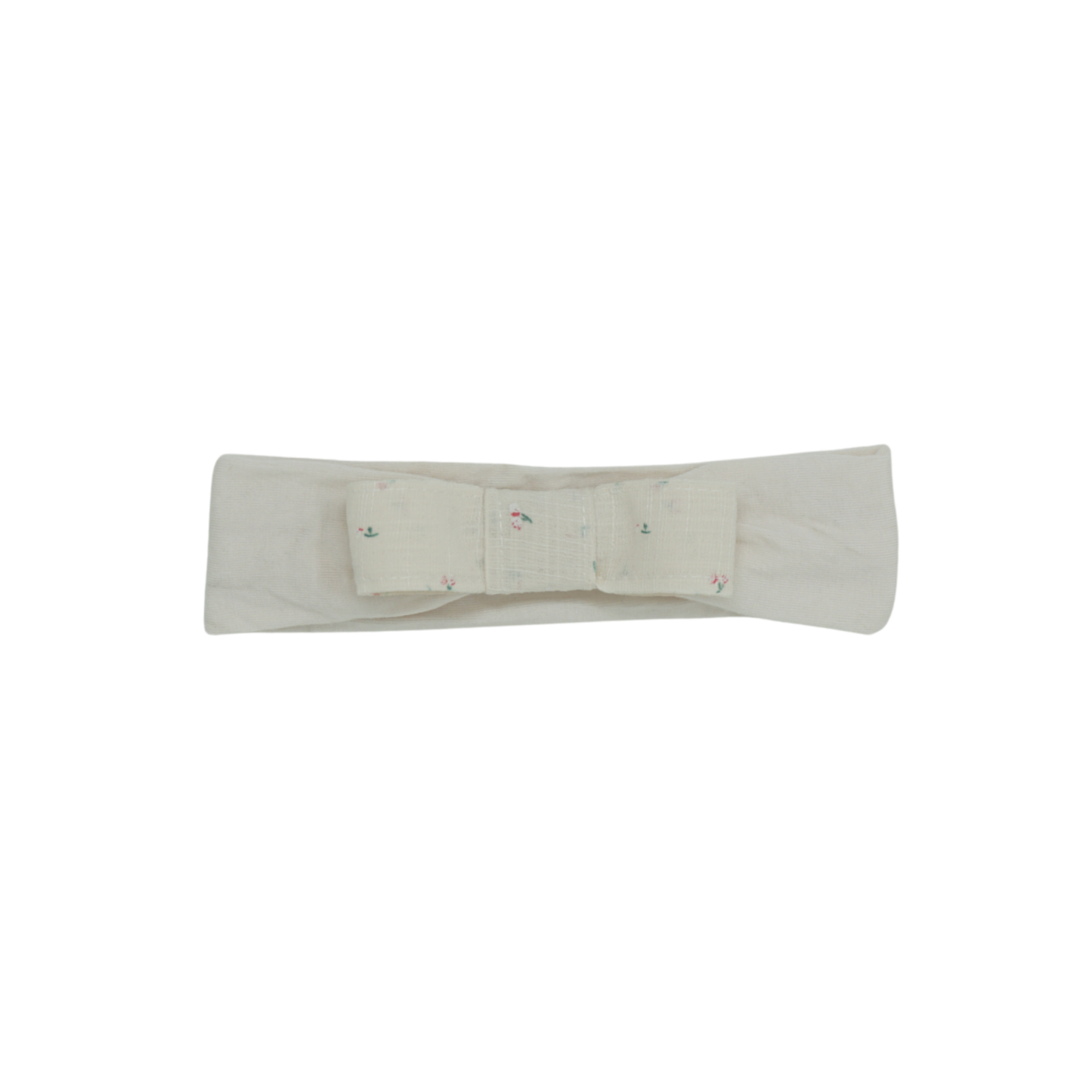 Bandeau Cream Tiny Floral Linen Bows Collection Baby Modal Band