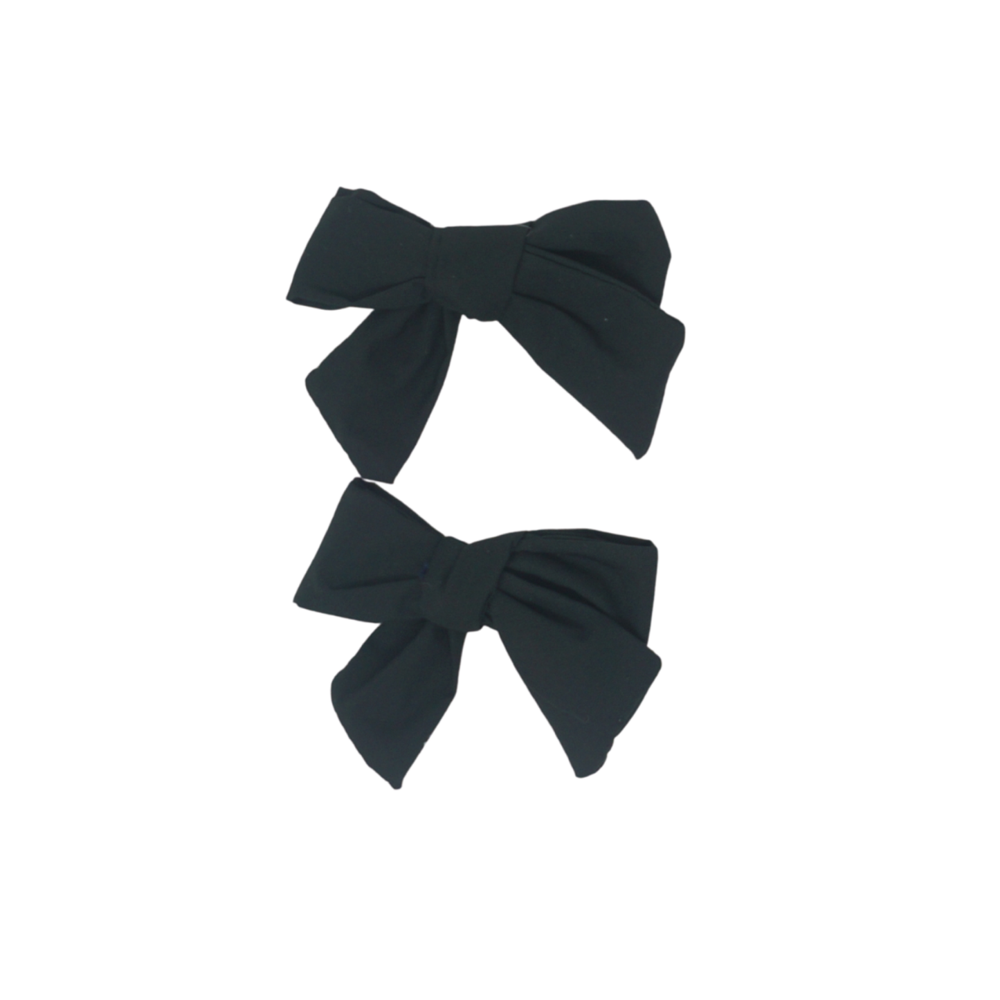 Bandeau Black Taffeta Collection Mini Bow Clip Set
