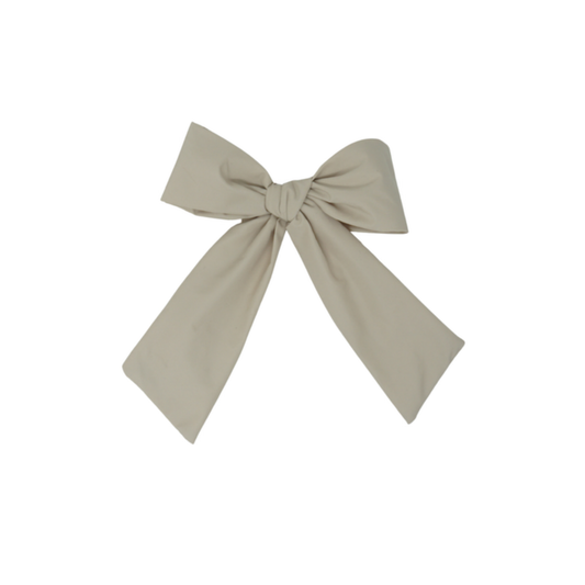 Bandeau Nude/Taupe Taffeta Collection Classic Medium Bow Clip