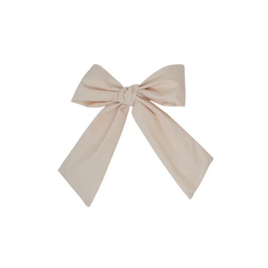 Bandeau Nude Pink Taffeta Collection Classic Medium Bow Clip