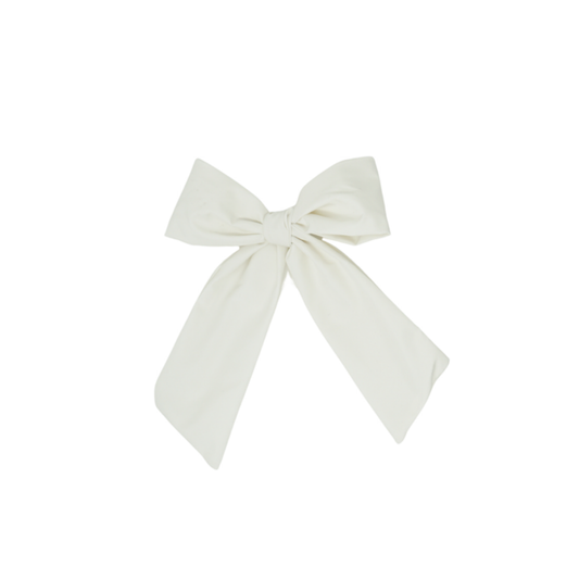 Bandeau Cream Taffeta Collection Classic Medium Bow Clip