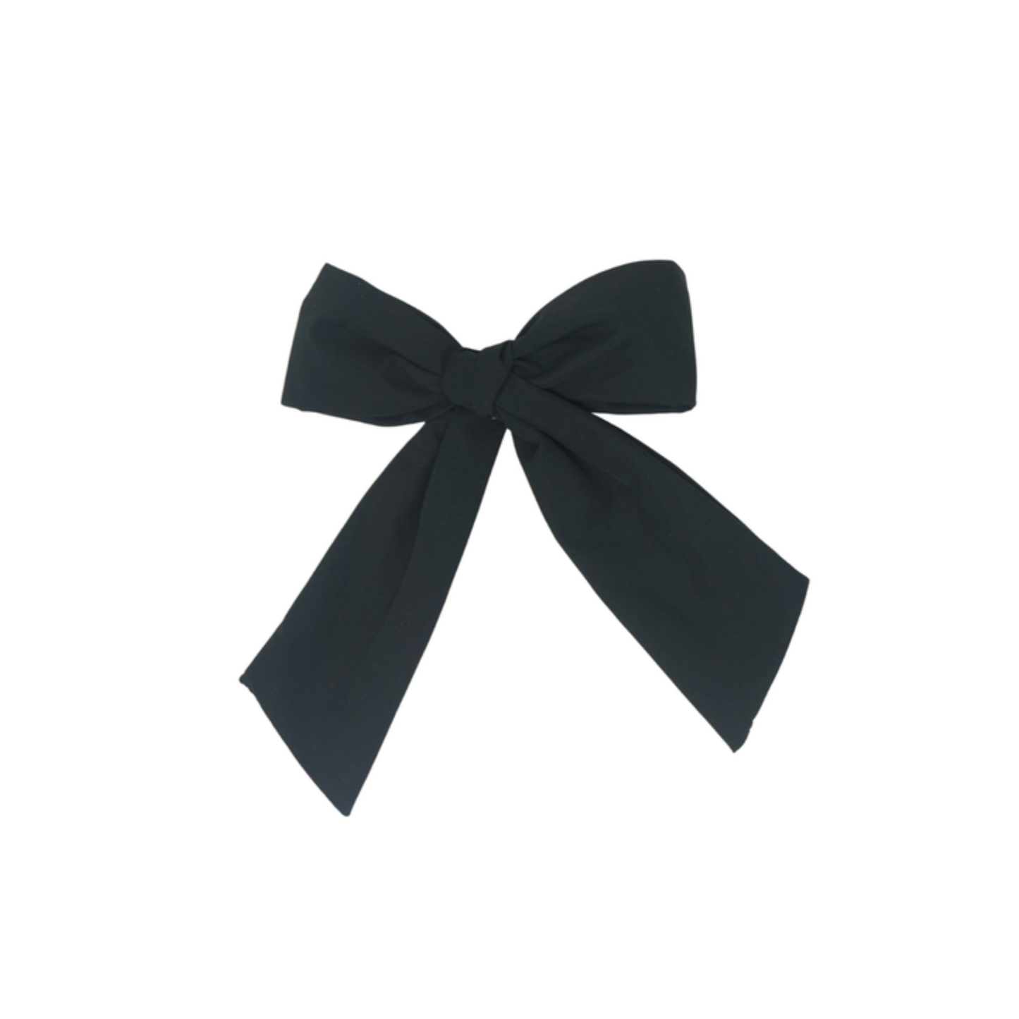 Bandeau Black Taffeta Collection Classic Medium Bow Clip