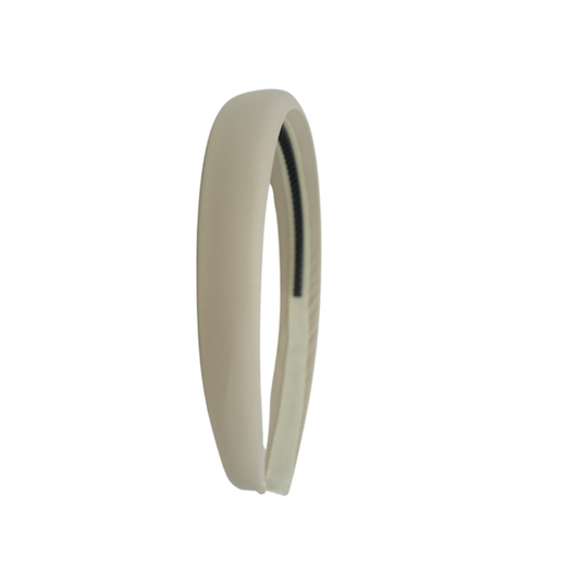 Bandeau Nude / Taupe Taffeta Collection Lightly Padded Headband