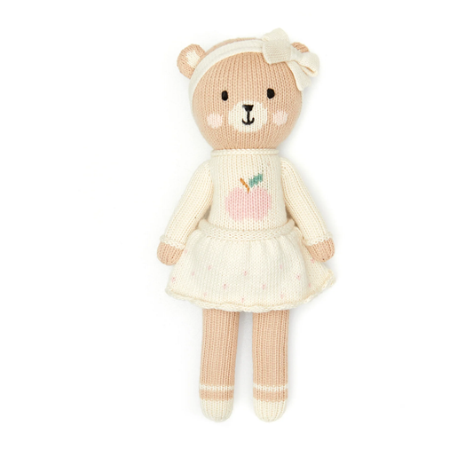 TunTun Natural / Pink Emma The Bear With Apple