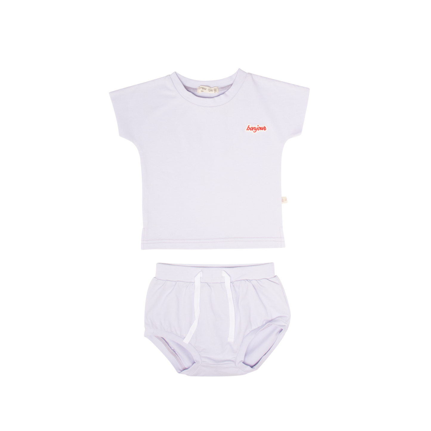 Crew Mini Lavender Mila Cotton Short Set