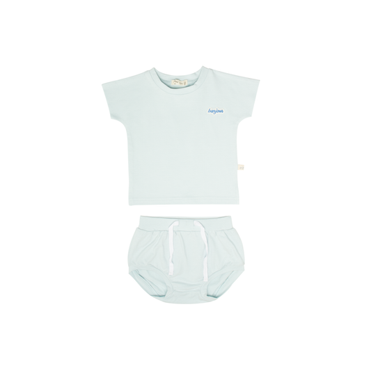 Crew Mini Mint Mila Cotton Short Set