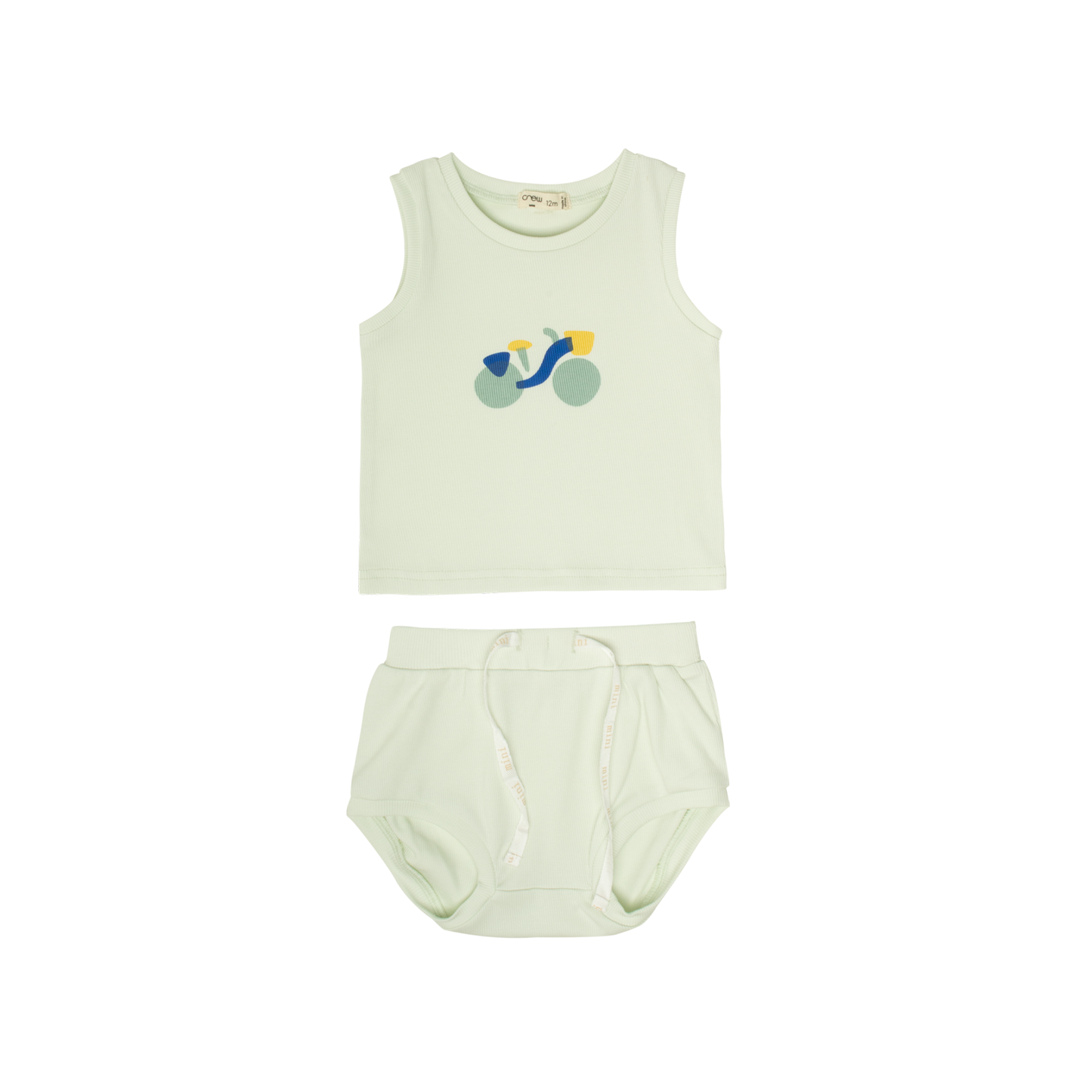 Crew Mini Mint Lynn Bib Tank Set