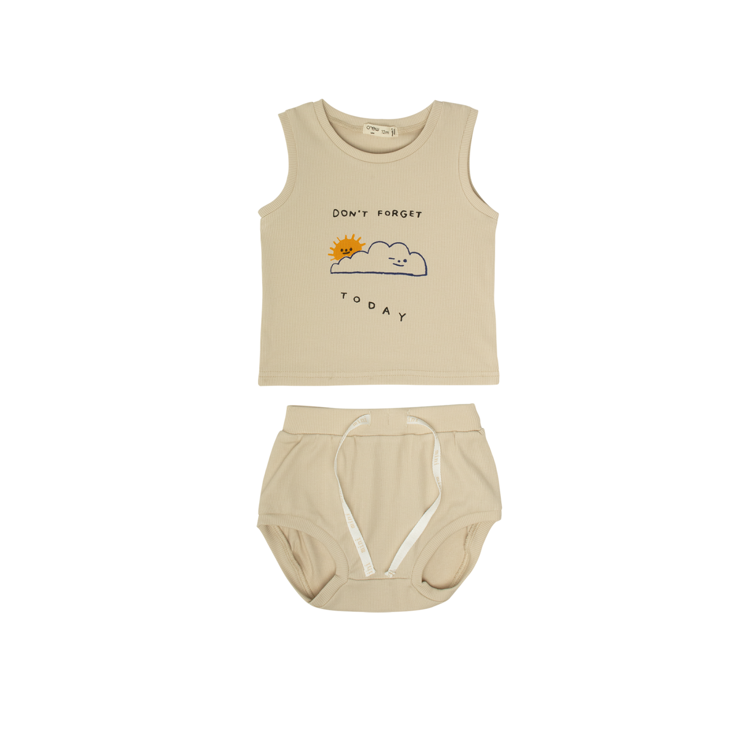 Crew Mini Yellow Lynn Bib Tank Set