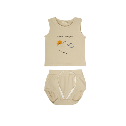 Crew Mini Yellow Lynn Bib Tank Set