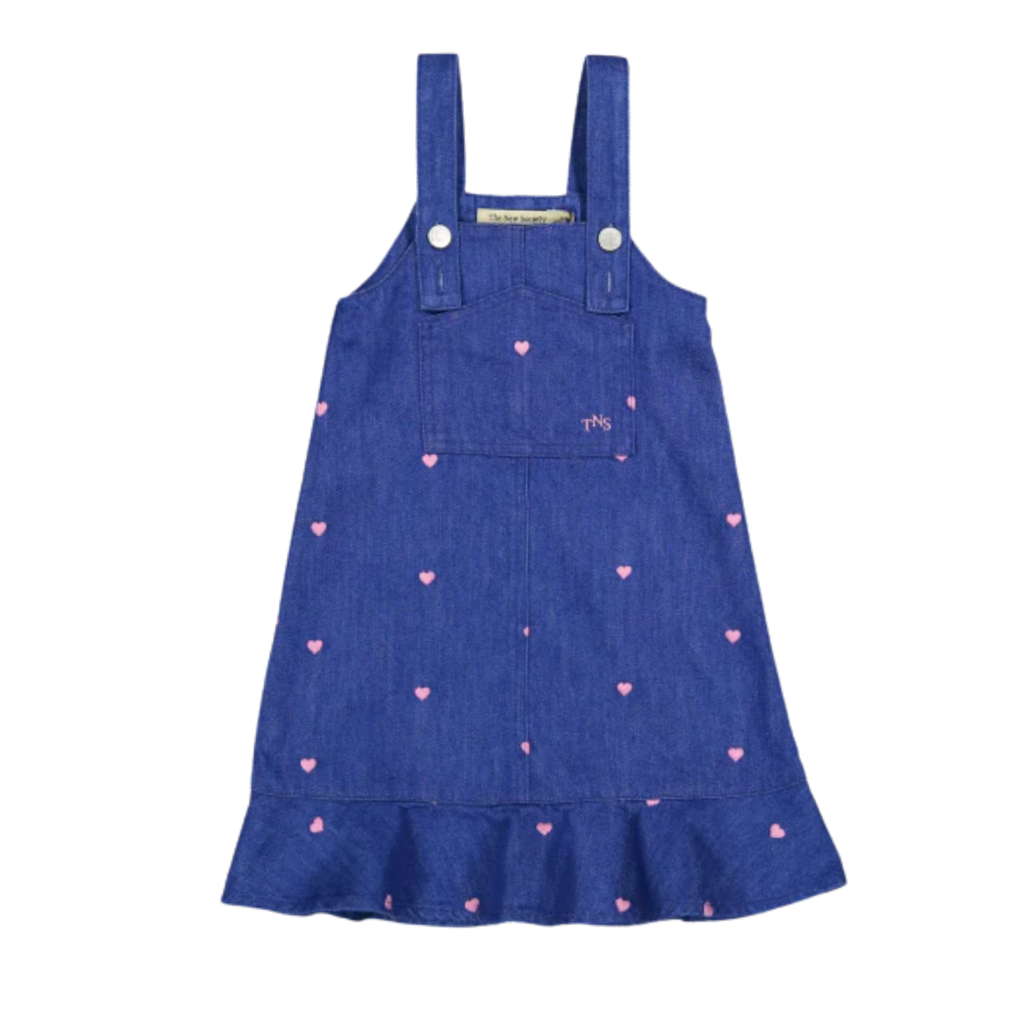 The New Society Light Denim Lys Hearts Jumper