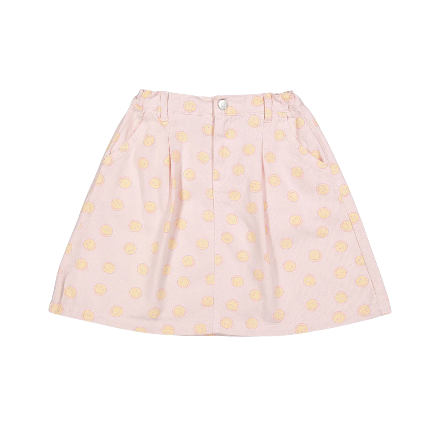 The New Society Blush Smiley Print Knee Length Skirt