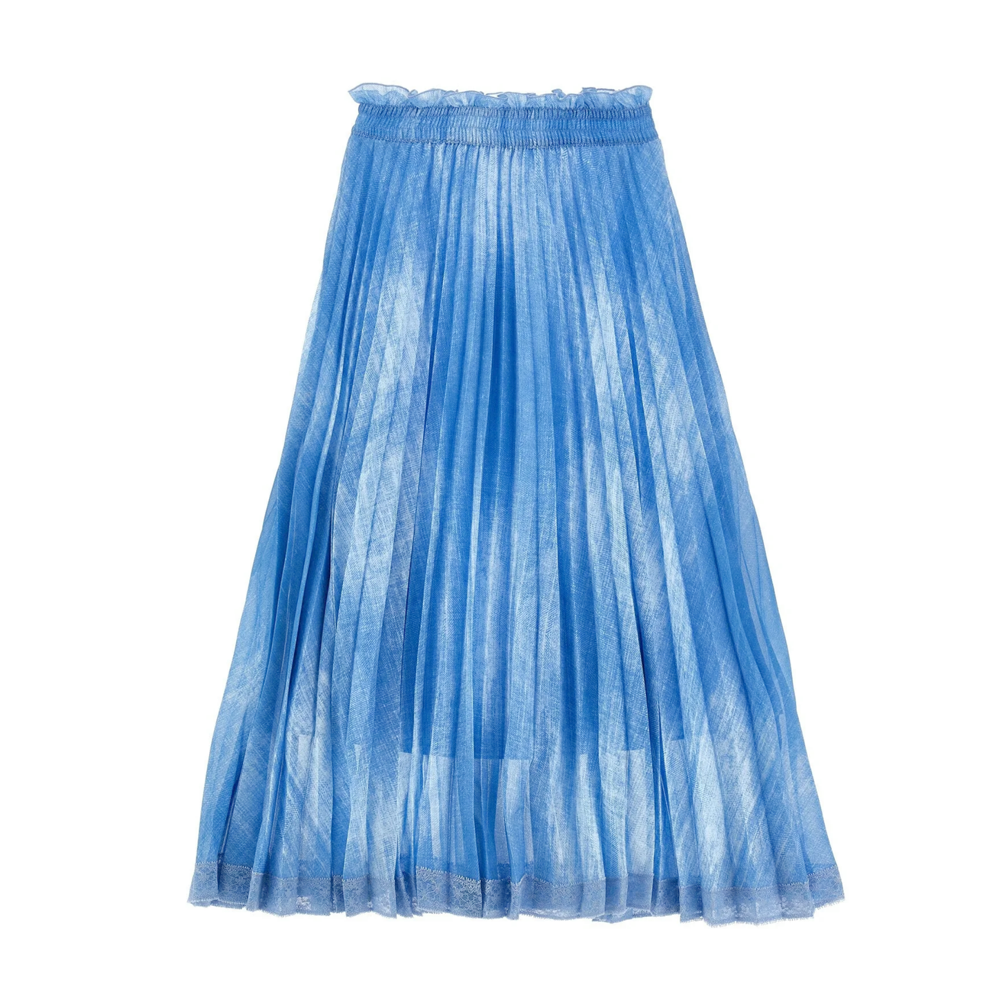 Ermanno Scervino Stone Denim Print Knee Length Skirt