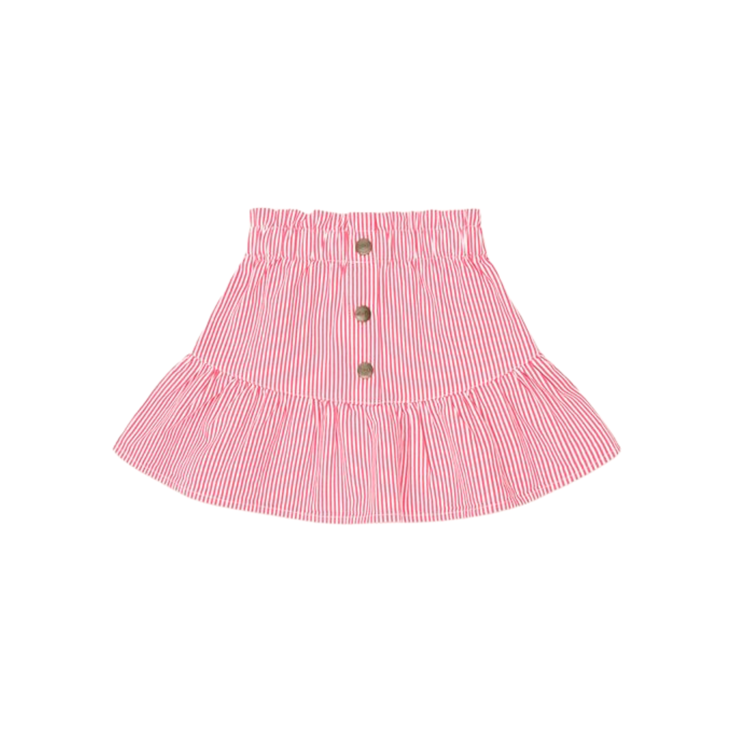 Huxbaby Geranium/Almond Classic Stripe Yoke Skirt