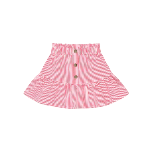 Huxbaby Geranium/Almond Classic Stripe Yoke Skirt