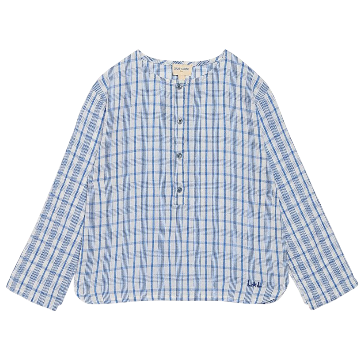 Louis Louise Blue Oncle Long Sleeve Shirt