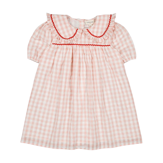 Louis Louise Pink Henrietta Short Sleeve Dress
