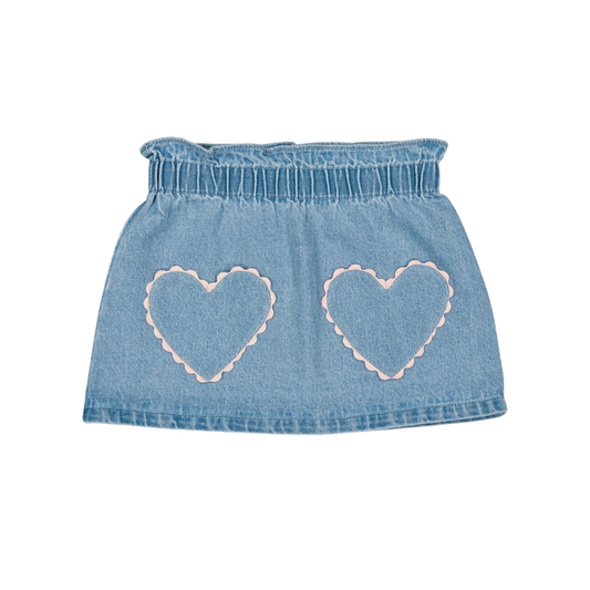 Louis Louise Light Blue Teacher Denim Skirt