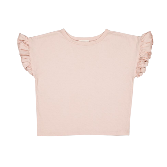 Louis Louise Pink Naomie Ruffle Sleeveless Shirt