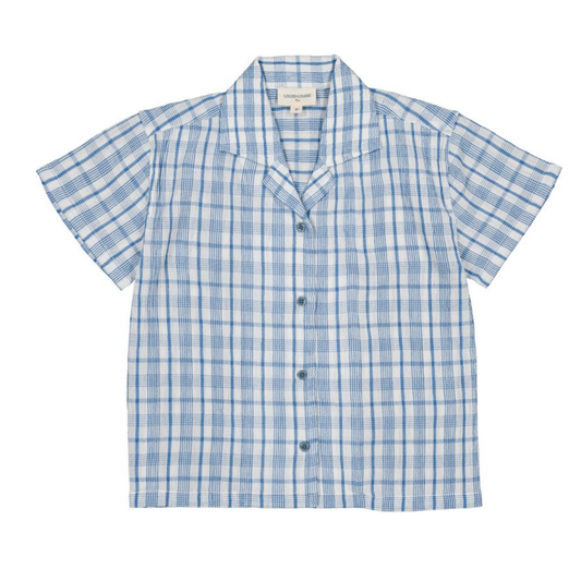 Louis Louise Blue Magnum Check Short Sleeve Shirt