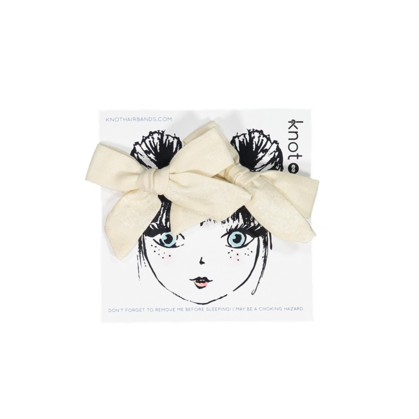 Knot Cream Bloom Bow Set