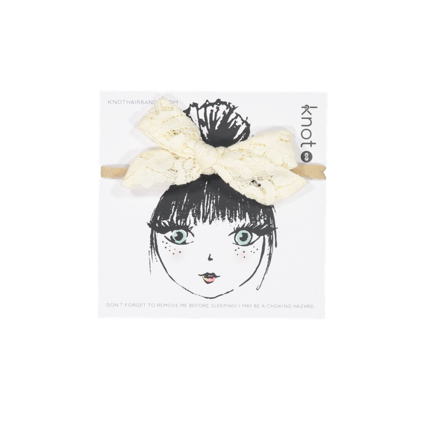 Knot Cream Chantilly Bow Band