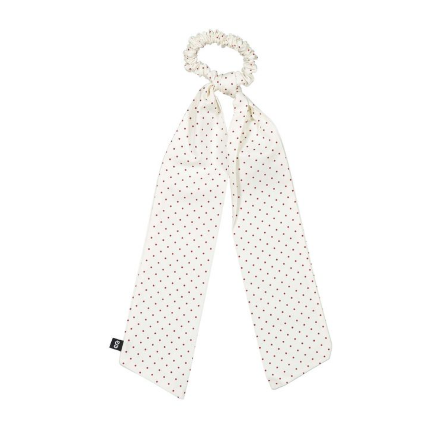 Knot Red Dot Pebble Scrunchie