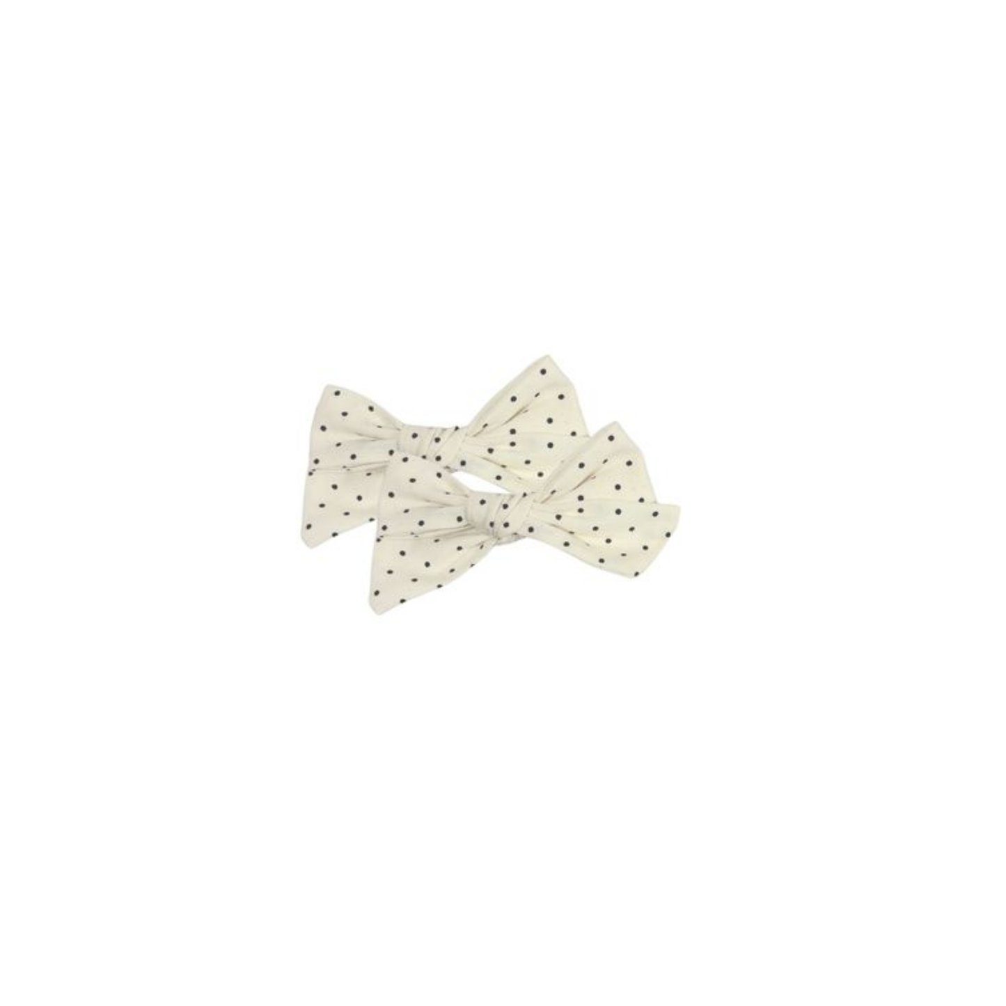Knot Black Dot Pebble Bow Set