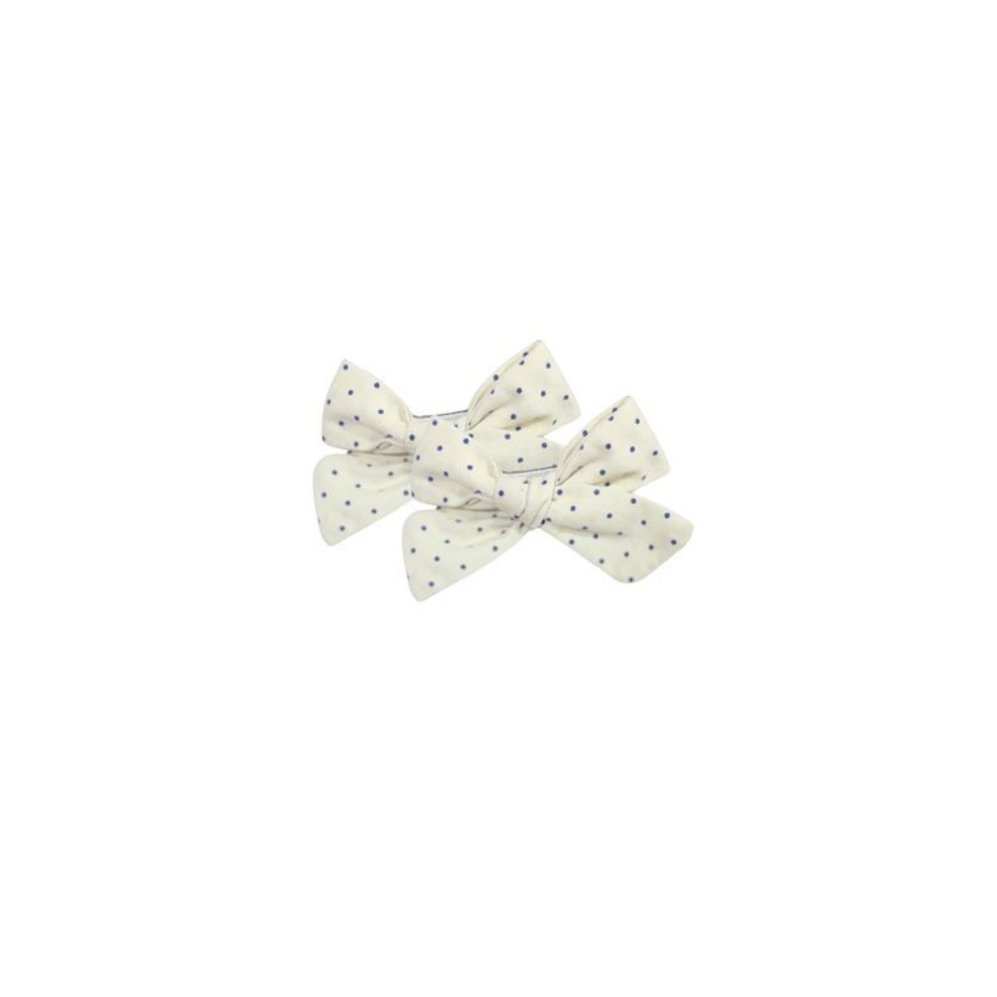 Knot Blue Dot Pebble Bow Set