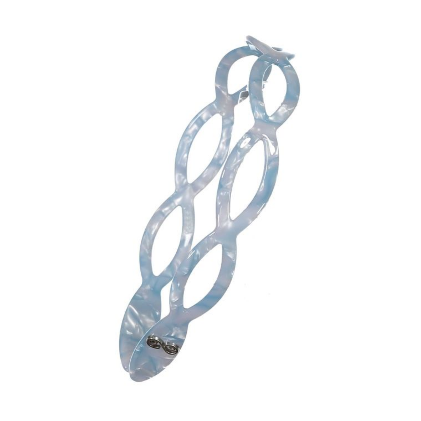 Knot Blue Glass Seaglass Headband