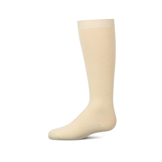 Memoi Canary Yellow Kids Basic Soft Rayon from Bamboo Knee High Socks