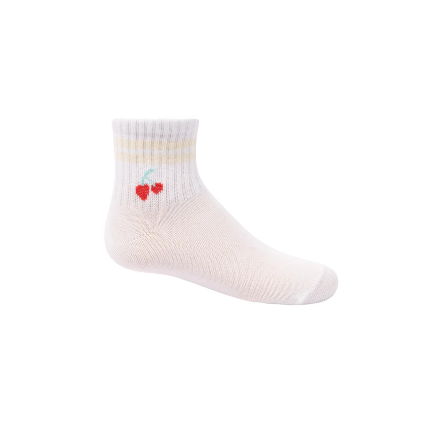 Zubii 011 Light Yellow Cherry Stripe Ankle