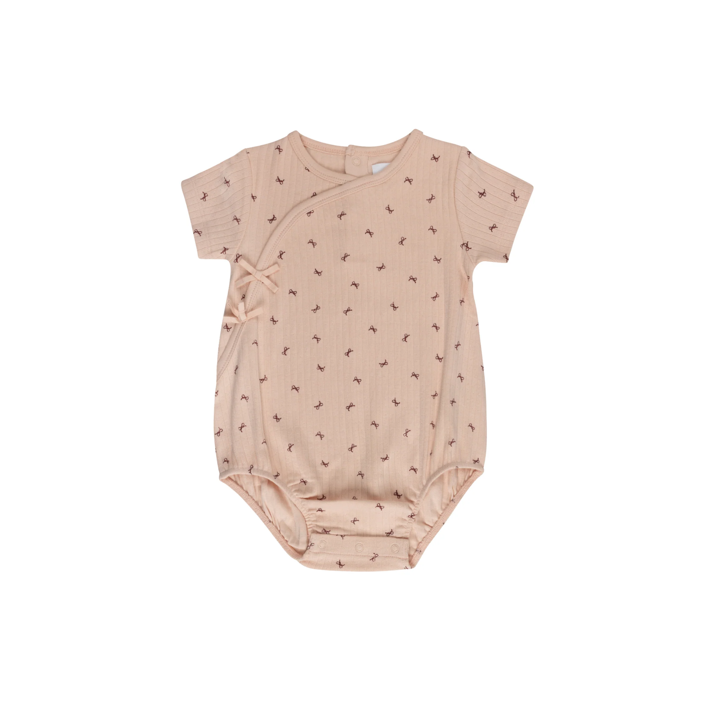 Aurora Pink Bow Pattern Collection Romper