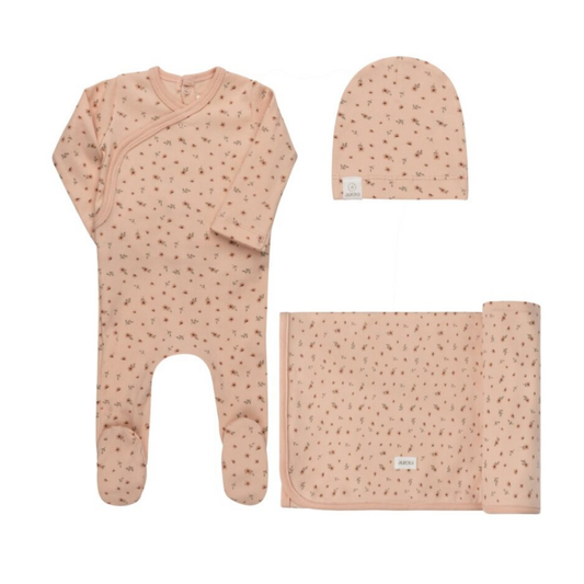 Aurora Pink Floral Rib Collection Take Me Home Set