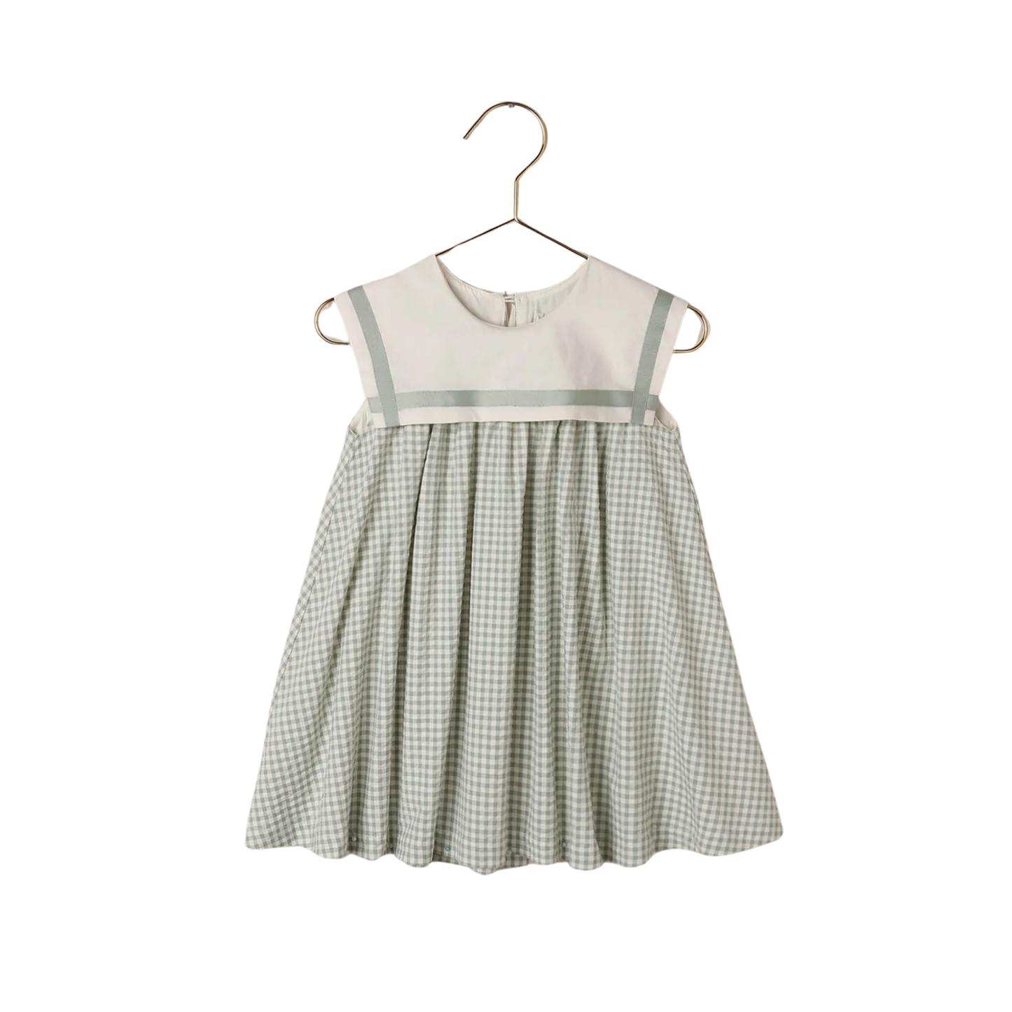 Noralee Eucalyptus Daisy Check Dress