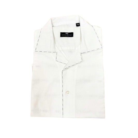 Manuell & Frank White Button Down Short Sleeve Shirt