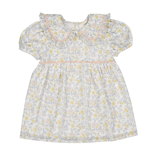 Louis Louise Off White Henrietta Romantic Flower Dress