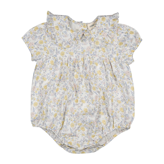 Louis Louise Off White Poupette Romantic Flower Romper