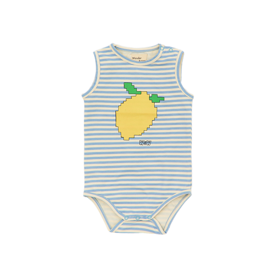Wander & Wonder Mist Stripe Baby Summer Onesie