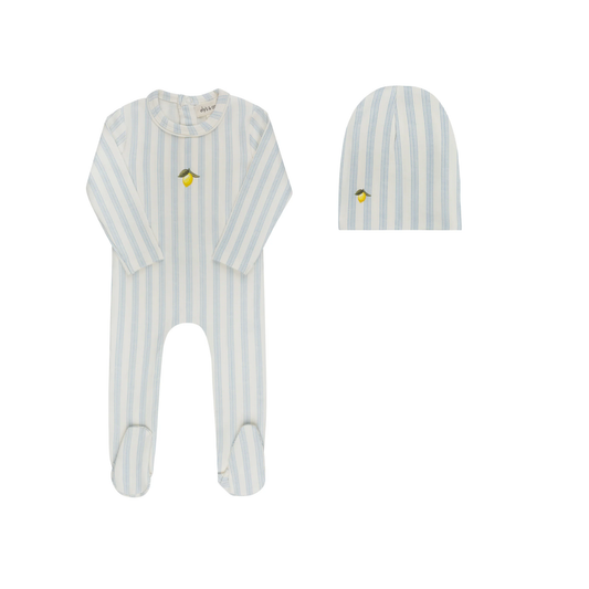Ely's & Co Lemon Fruit Collection Footie + Beanie