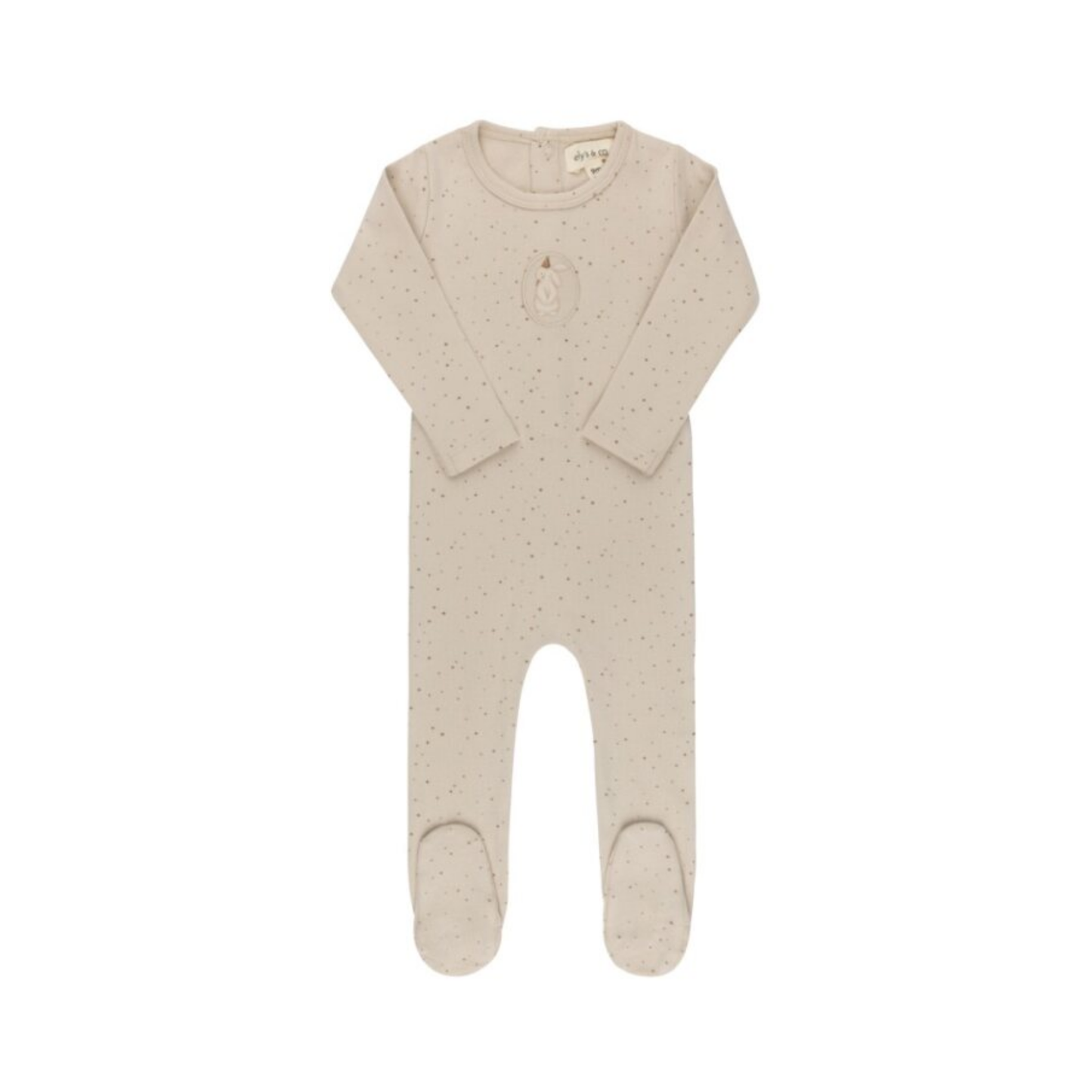 Ely's & Co Tan Cotton Bunny Collection Footie