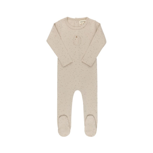 Ely's & Co Tan Cotton Bunny Collection Footie